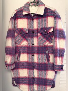 Blank NYC Plaid Long Shacket